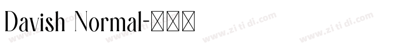Davish Normal字体转换 Davish Normal字体转换